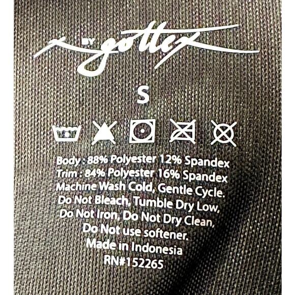 X by Gottex Black Mesh Back Panel Athletic Tee Shirt Women's Size S NWT - Picture 4 of 4